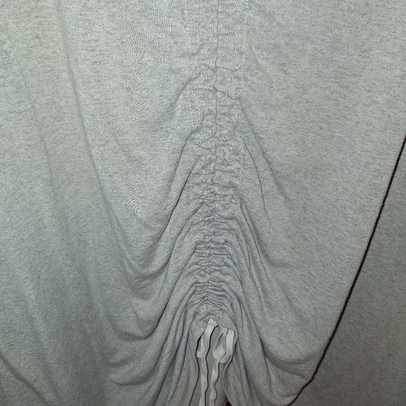 Bryn Walker Oversized GRAY Tunic Ruched Tie Front Boho BEACHY Coastal Large - Picture 5 of 5